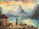A. Stensbo, 
motif from 
Greenland. 
Small oil 
painting on 
canvas, appears 
without frame. 
...