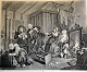 Hogart, William 
(1697 - 1764) 
England: 
Interiør scene 
med personer. 
Plate 5. 
Signeret. 32,5 
x ...