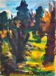 Gislason, Jon 
(1955 - ) 
Danmark: Skov 
scene.
