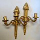 Et par franske 
bronze 
lampetter, 20. 
årh. Design i 
form af fakkel. 
Kan monteres 
til el. H: 36 
...