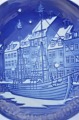 B&G porcelæn. 
Bing & Grøndahl 
juleplatte, " 
Julefest i 
Nyhavn", fra år 
1989. Edvard 
Jensen. 1. ...