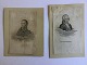 Meno Haas 
(1752-1833):
2 portrætter.
Kobberstik på 
papir monteret 
på pap.
Uden ...