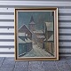 Maleri af 
Aalborg i 
vinterdragt, 
olie på lærred 
i ramme.
Kunstner Einar 
Gross ...