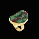 Dansk Design. 
Ring i 14k guld 
med Ruby 
Zoisite. 
1960erne.
Designet of 
udført i ...