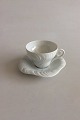 Royal Copenhagen White Triton Tea Cup / Large Coffee Cup and Saucer No 14194 / 081. Cup is 9 cm ...