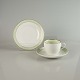 Verdi stel i 
porcelæn med 
kaffekop, 
underkop og 
kagetallerken
Produceret af 
Bing og ...