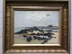 Fritz 
Stæhr-Olsen 
(1858-1922):
Kystparti ved 
Saltuna, 
Bornholm 1920.
Olie på lærred 
monteret ...