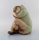 Lladro, 
Spanien. Stor 
skulptur i 
glaseret 
keramik. 
Eskimopige. 
1980'erne.
Måler: 26 x 21 
cm. ...