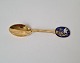 A.Michelsen 
Christmas spoon 
in gilded 
sterling silver 
and enamel from 
1985 
Stamp: 
A.Michelsen ...