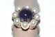 Guldring med 
Amatyst & 
Perler, 14 
Karat
Stemplet: 585, 
H.Gr.
Guldsmed: 
1937-1985	Hugo 
...