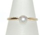 Guldring med 
Perle, 14 karat 
guld
Stemplet: 585, 

Størrelse: 55, 
indvendig 
diameter 17,51 
...