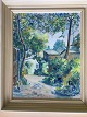 J. Hayer (20 
årh):
Gårdeksteriør.
Olie på plade.
Sign.: J. 
Hayer eller I. 
Hayer
50x40 (61x51)