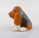 Lisa Larson for K-Studion/Gustavsberg. Bassethund i glaseret keramik. Sent 
1900-tallet.
