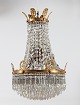 Empire style
Large crystal chandelier
