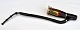 Long pipe with 
mereschaum, 
19th century 
Denmark. Pipe 
with 
silver-plated 
lid. L .: 44 
cm.