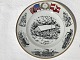 Bing & 
Grøndahl, Rebil 
platte 
#8218/621, 
24,5cm i 
diameter 
*Perfekt stand*