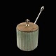 Arne Bang - W. 
& S. Sørensen. 
Stoneware Jar 
with Teak / 
Silver Lid and 
Spoon.
Glazed 
Stoneware ...