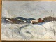 Jan Høgh (født 
1957):
Vinterlandskab 
1992.
Olie på 
lærred.
Sign.: Jan 
Høgh 
Bagpå - Jan 
Høgh ...