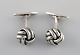 Th. Skat-Rørdam, Denmark (1958 - 1973). A pair of modernist cufflinks in 
sterling silver. 1950 / 60