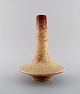 Bertoncello 
ceramiche 
d'arte. Vase i 
glaseret 
keramik. Smuk 
spættet glasur 
i lyse 
jordnuancer. 
...
