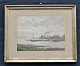 Antique Danish 
silver frame, 
19th century 30 
x 38 cm. With 
color 
lithograph.   
Perfect 
condition!
