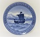 Royal 
Copenhagen. 
Mindeplatte 
#208. Odd 
Fellow platte. 
Vikingeskib og 
isfjelde. 1922. 
Diameter ...