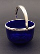Blue sugar bowl 
with