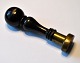 Antique seal, 
19th century 
Denmark. Black 
wooden handle 
with brass 
plate. Plate 
with initials. 
...