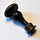 Antique seal, 
19th century 
Denmark. Black 
wooden handle 
with brass 
plate. Plate 
with initials. 
...