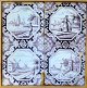 Firpas, 
Landskabs 
fliser, mangan 
farvet, 
Holland, 
18../19. årh. 
27 x 27 cm. 
Indrammet. 