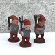 3stk Gamle 
nisse 
lysestager i 
gips og 
terrakotta, 
9-10cm høj, 
3-4cm i 
diameter *Med 
brugsslid ...