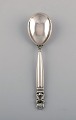 Georg Jensen Acorn jam spoon in sterling silver.
