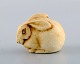 Lisa Larson for Gustavsberg. Rabbit in glazed ceramics. Late 20th century.
