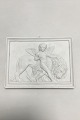 Bing & Grondahl 
Bisque Plate 
Amor with the 
tame Lion no. 
76. Copy after 
Thorvaldsens 
original ...