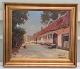 Maleri: Gunnar 
Bundgaard  1962 
Motiv fra Den 
Gamle By 
Mariager ved 
Mariagerfjord  
- Østergade ...
