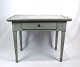 Grey painted danish tile table from the 1780s with dutch tiles.
5000m2 showroom.
