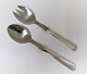 Hans Hansen. 
Sølvbestik 
sterling (925). 
Arvesølv no. 
15. Salatsæt. 
Længde 20,5 cm.