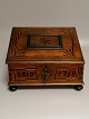 Sewing box of 
oak dated 1758