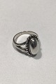 Georg Jensen Sterling Silver Ring No 9 with Silver Stone