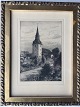Axel Holm 
(1861-1935):
Marstal Kirke 
1922.
Radering på 
papir.
Sign.: Axel 
Holm 1922 ( i 
...
