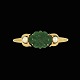 Gerson 
Davidsen. 
Broche i 14k 
guld med jade 
og perle. 
Tegnet og 
udført af 
Gerson Davidsen 
- ...