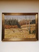 Leif Ragn 
Jensen 
1911-1993Oil on 
canvas deer 
Sign. Leif Ragn 
Jensen 
1950Dimensions 
77.5 cm x 1m. 
...