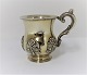 Russia. Silver 
Cup 84 (875). 
Gold plated. 
Height 6 cm. 
Produced 1845.