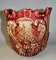Majolica 
urtepotte 1880 
- 1900. Rødlig 
dekoreret med 
rococo mønstre. 
Højde.: 18 cm. 
Flot stand ...