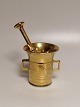 Brass mortar 
Dated 1760