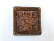 Stoneware 
ashtray, 16.5cm 
/ 16.5cm, 
Yellow glaze, 
Stamped 
Hegnetslund 
Denmark 272 * 
Nice condition 
*