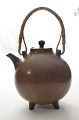 GUNNAR NYLUND 
MID-CENTURY 
TEAPOT
CERAMICS  
(STONEWARE ) 
GLAZE  IN BROWN 
SHADES AND 
GREEN ...