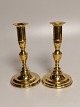 A pair of 
Danish brass 
candlesticks