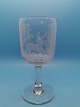 Kastrup 
Glasværk
Ølglas/vinglas 
dekoreret med 
hjorte
Højde 16cm.
12. stk på 
lager.
 
