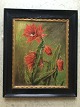 Carl Lund 
(1855-1940):
Blomstrende 
Bladkaktus 
1904.
Olie på plade.
Sign.: C. Lund 
...